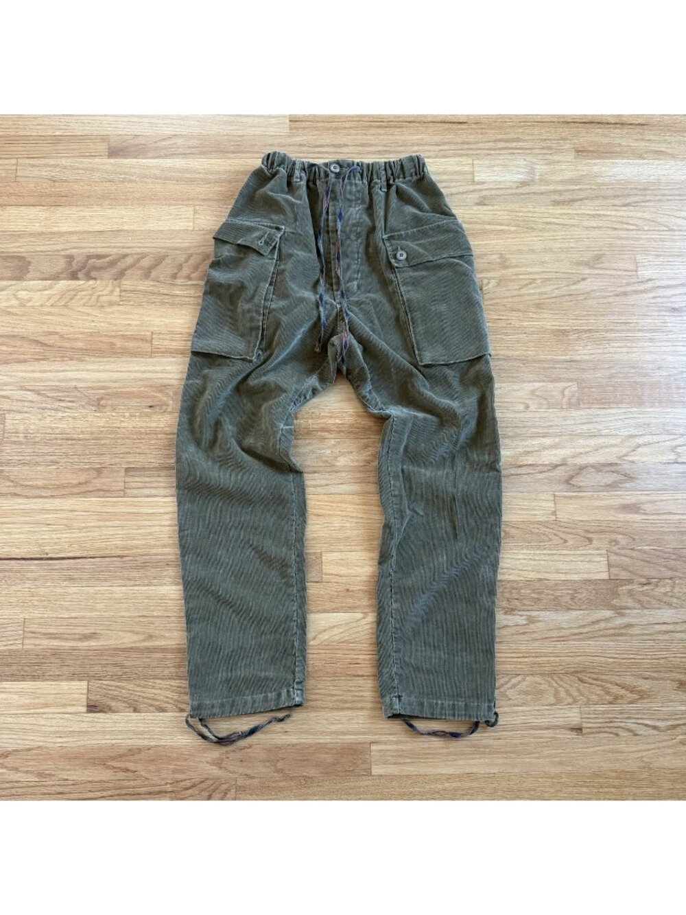 Dr. Colllectors P44 Olive Corduroy Military Monkey Pants Medium